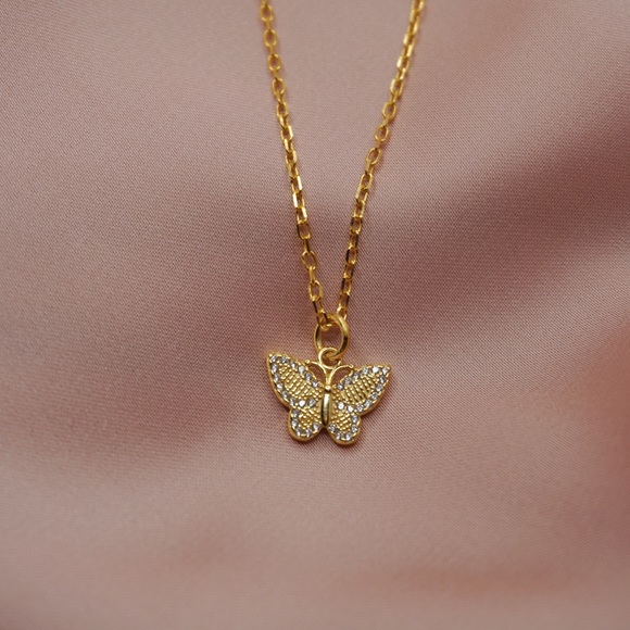 Butterfly Pendant Necklace - Picture 3 of 5